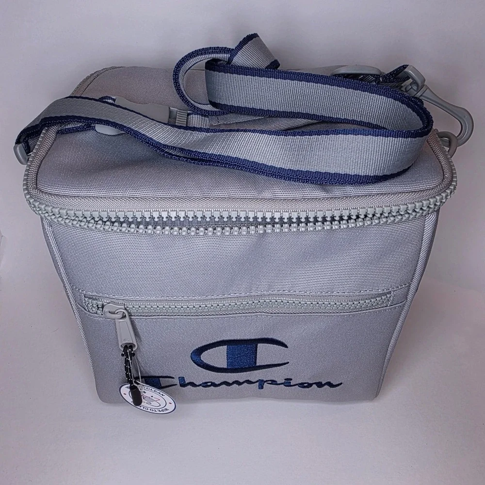 Champion Insulated‎ Lunch Bag Unisex Grey Blue CS2-3024 Cooler Bag